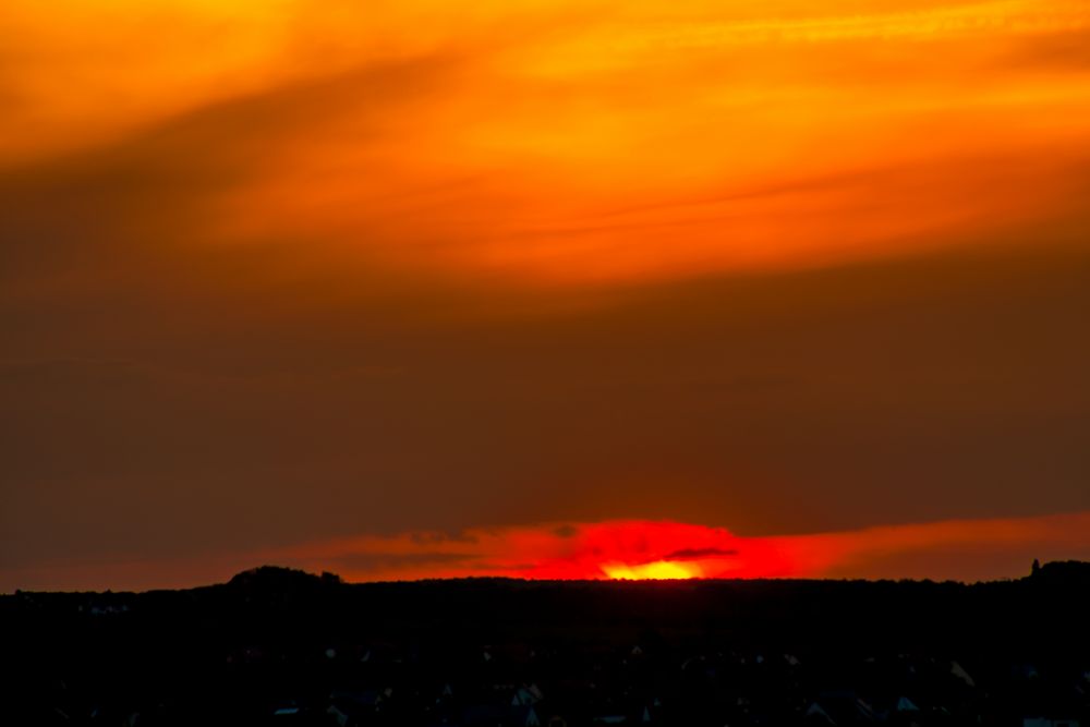 Sonnenuntergang in Thüringen