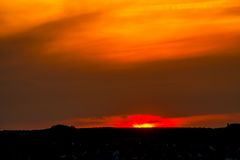 Sonnenuntergang in Thüringen