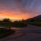 Sonnenuntergang in Tirol