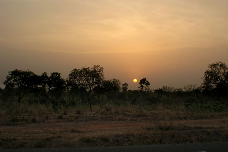 Sonnenuntergang in Togo