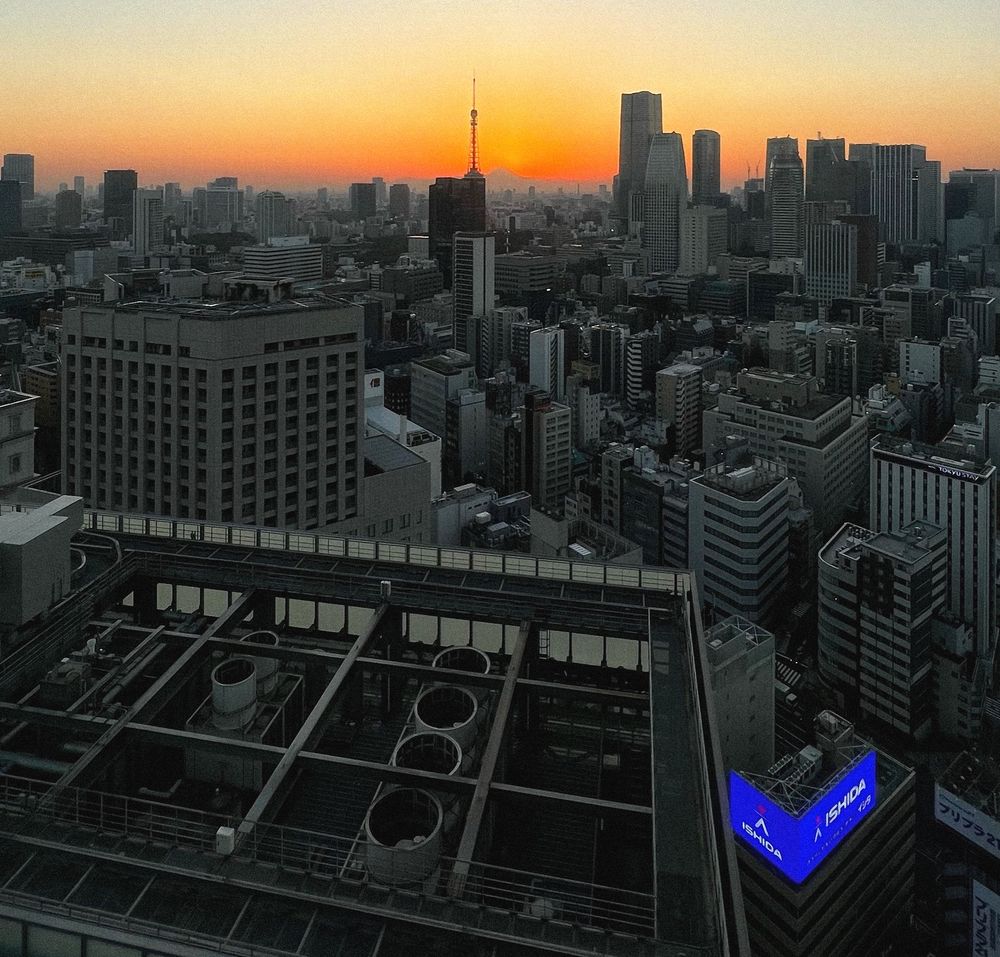 Sonnenuntergang in Tokio