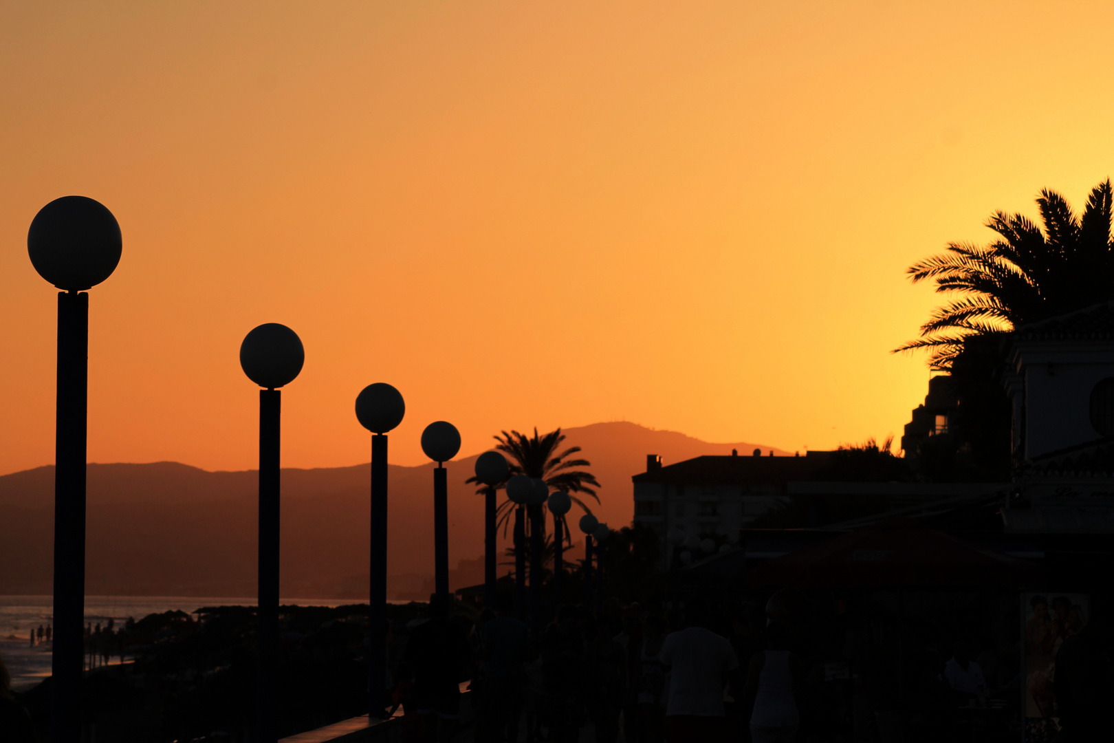 Sonnenuntergang in Torrox / Andalusien