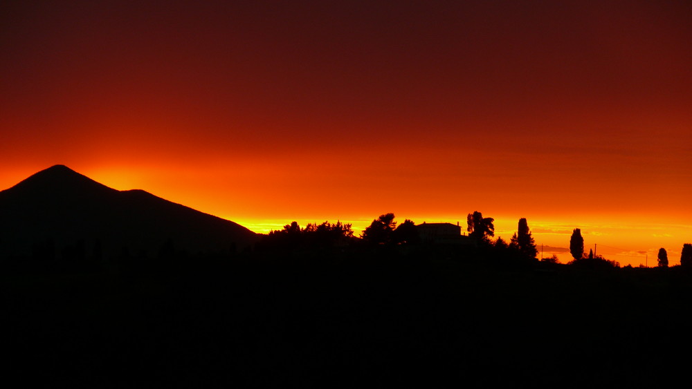 sonnenuntergang in toscane