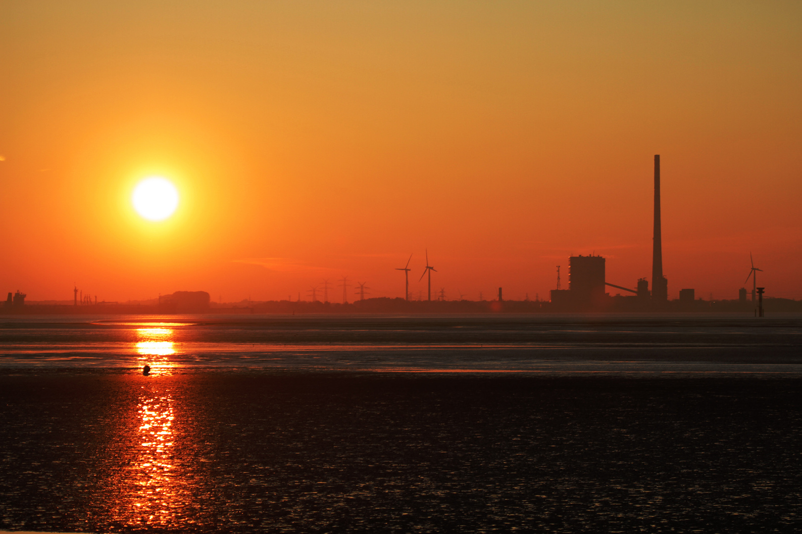 Sonnenuntergang in Tossens