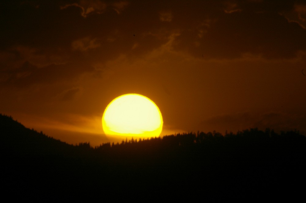 Sonnenuntergang in Transilvanien