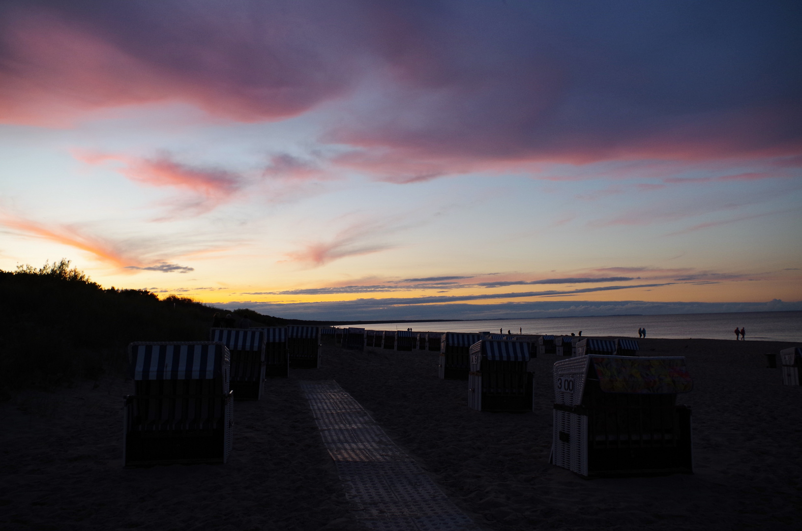 Sonnenuntergang in Trassenheide auf Usedom