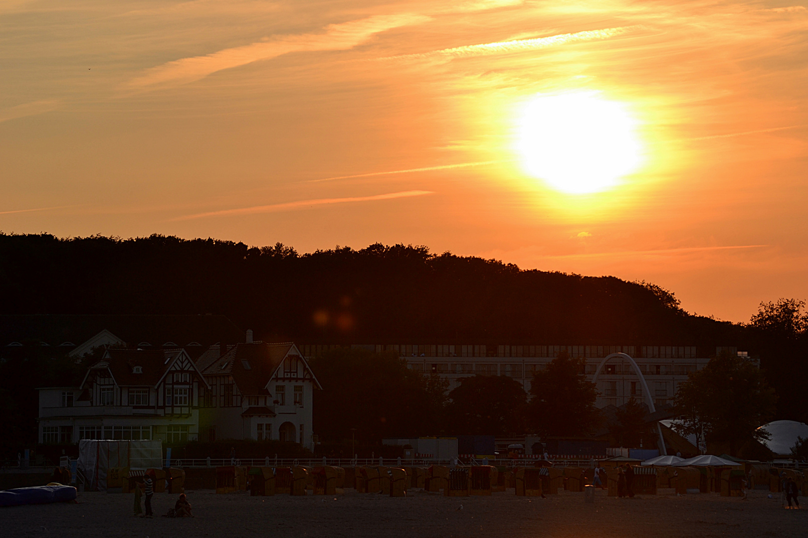 Sonnenuntergang in Travemünde MARITIM Hotel