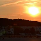 Sonnenuntergang in Travemünde MARITIM Hotel