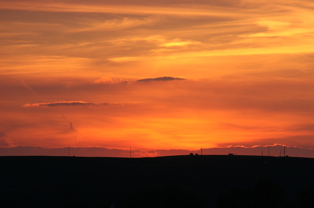 Sonnenuntergang in Trebur...