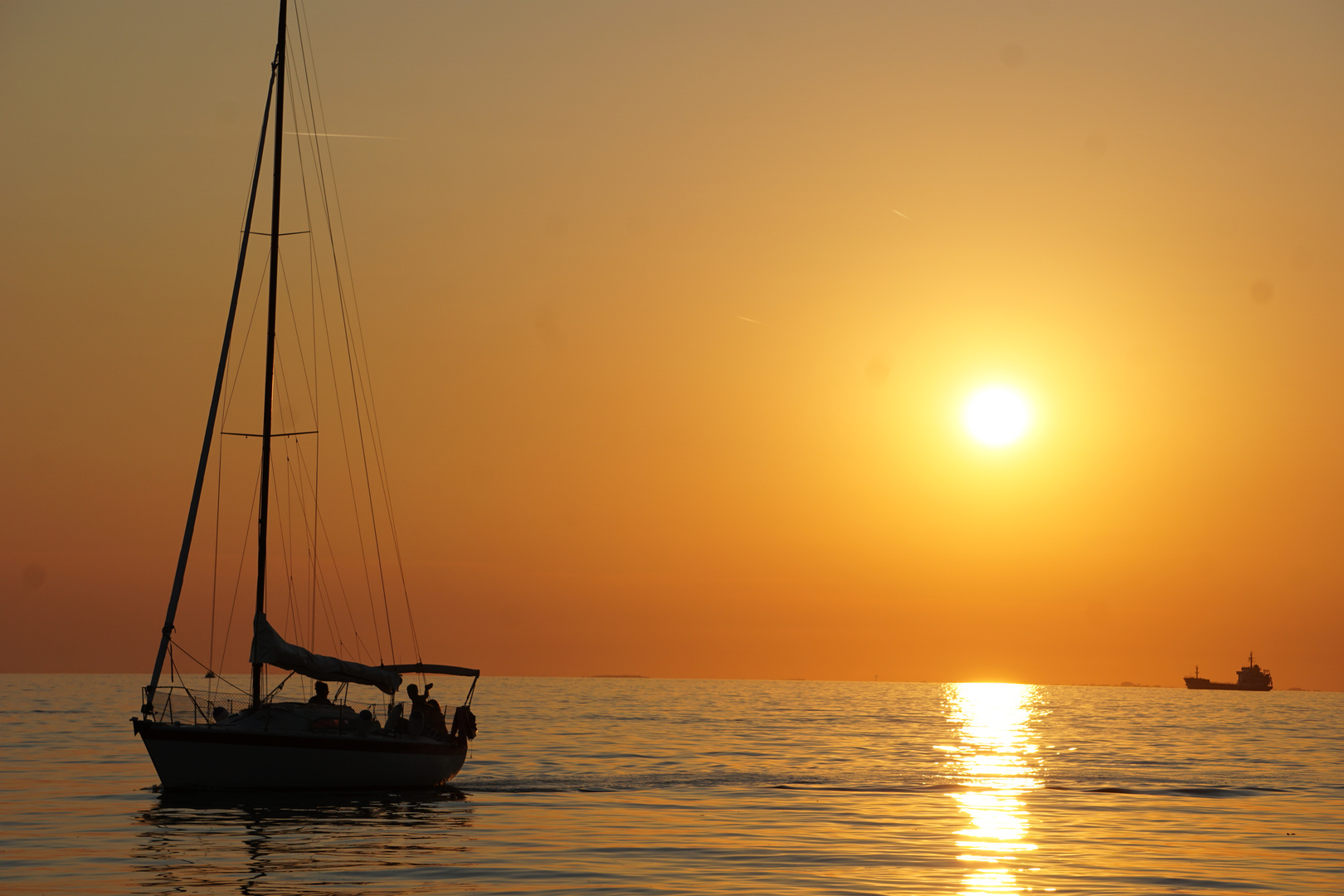 Sonnenuntergang in Triest