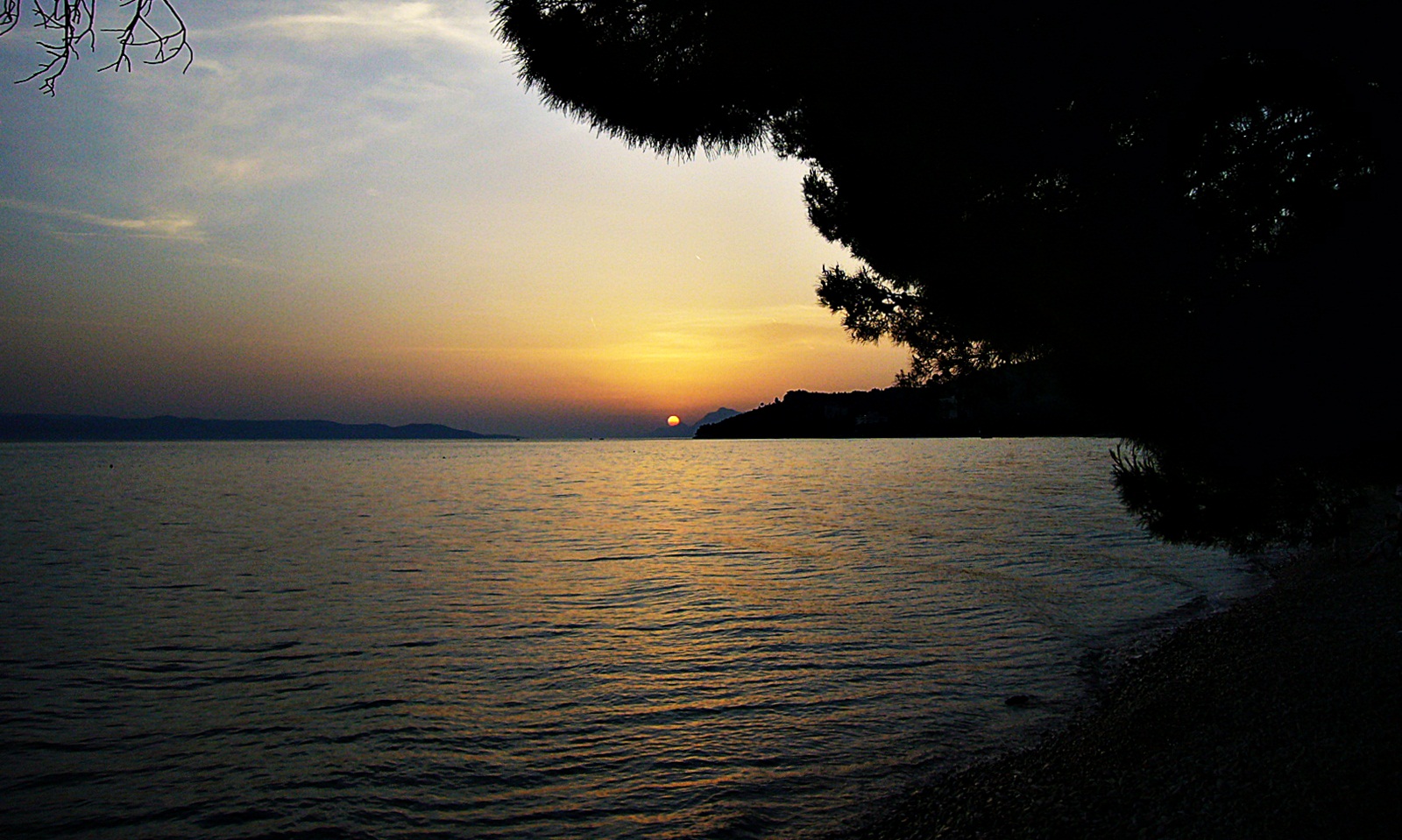 Sonnenuntergang in Tucepi Kroatien