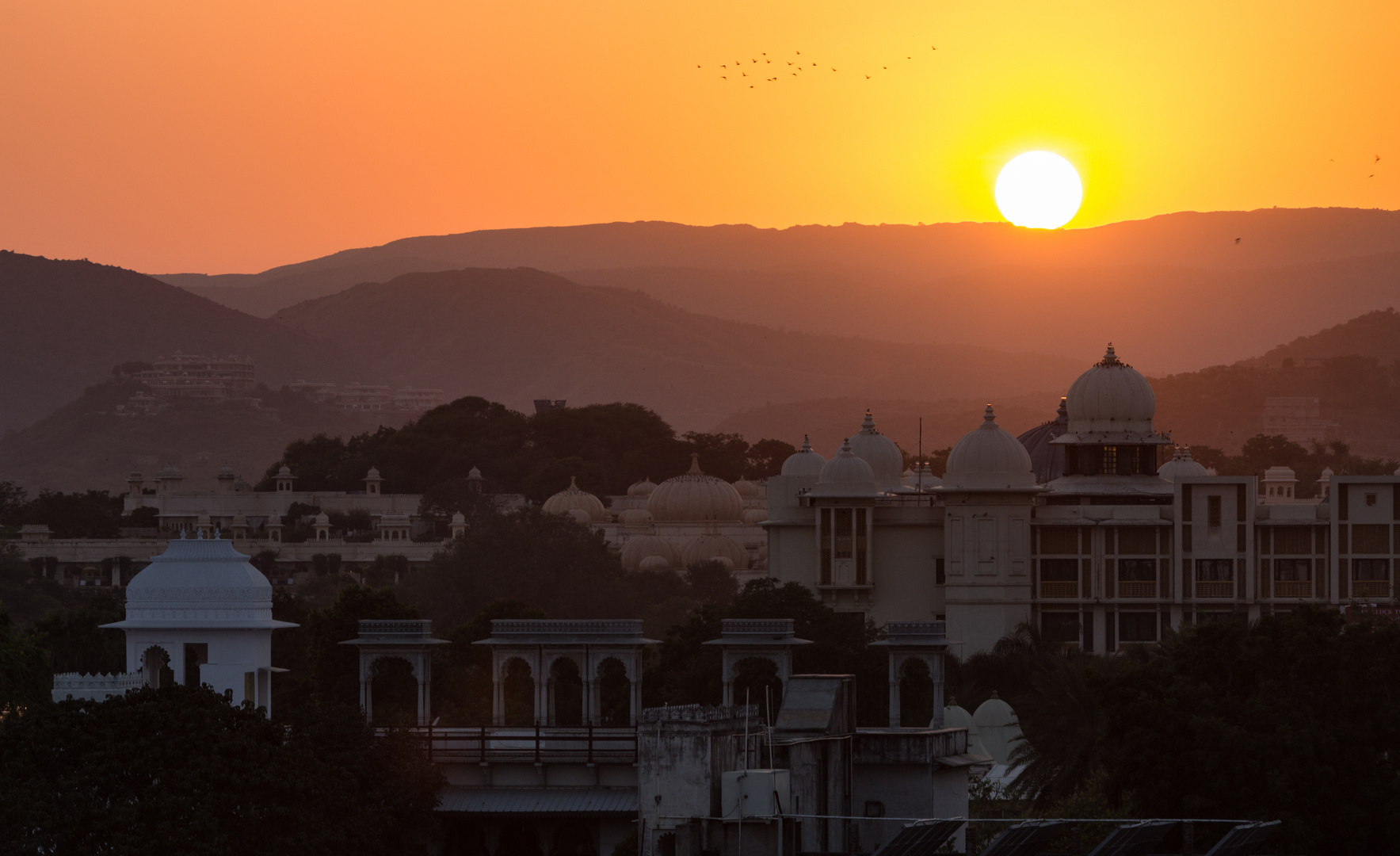 Sonnenuntergang in Udaipur