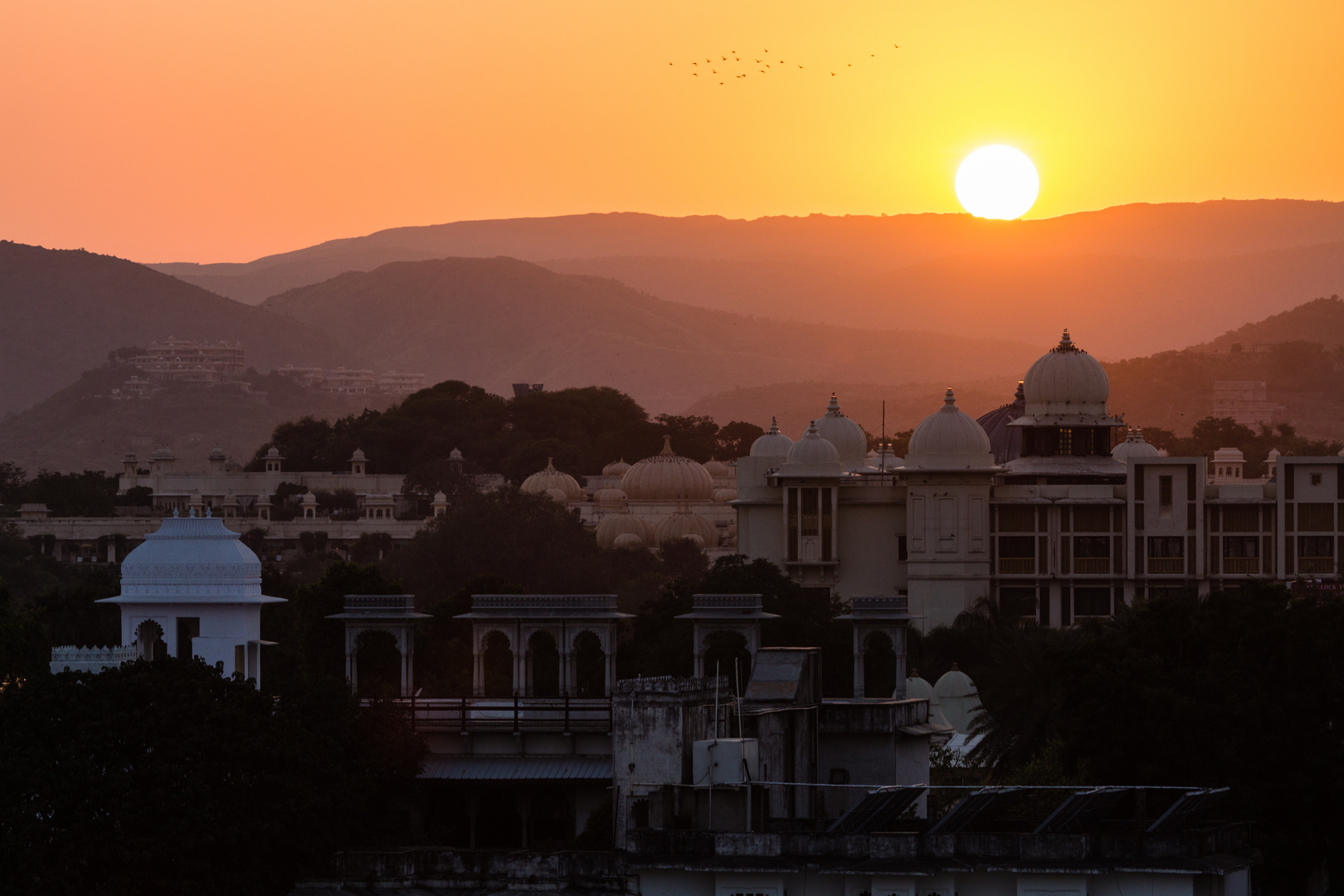 Sonnenuntergang in Udaipur