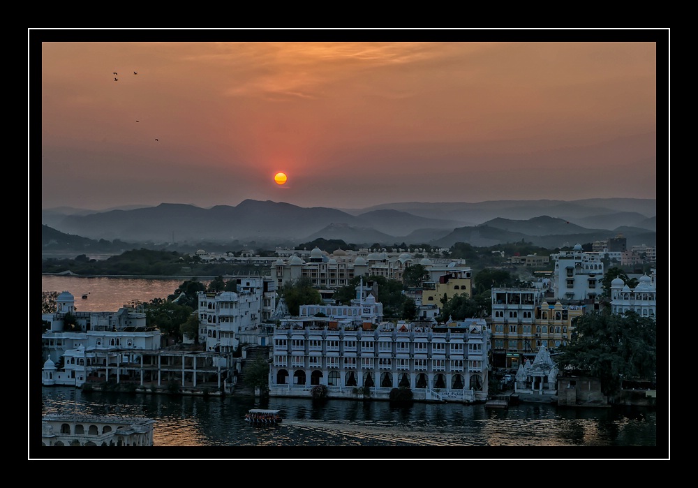 Sonnenuntergang in Udaipur