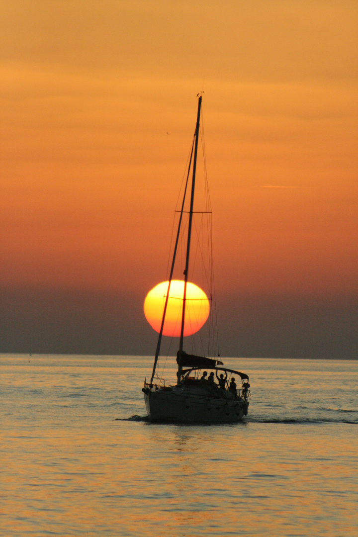 Sonnenuntergang in Umag 1