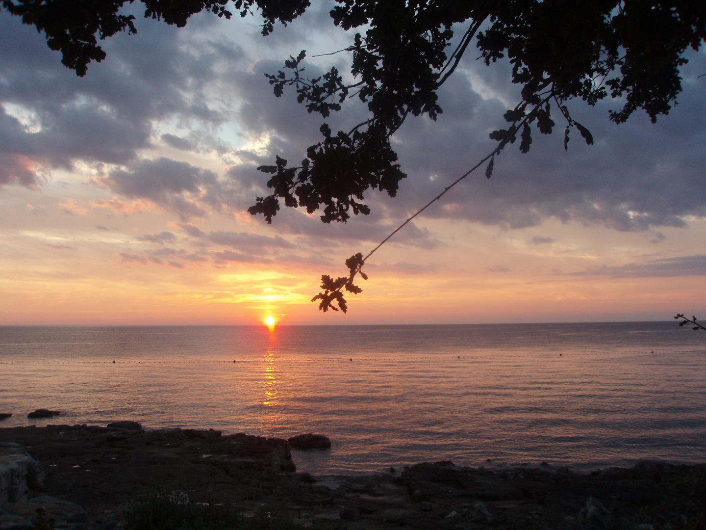 Sonnenuntergang in Umag