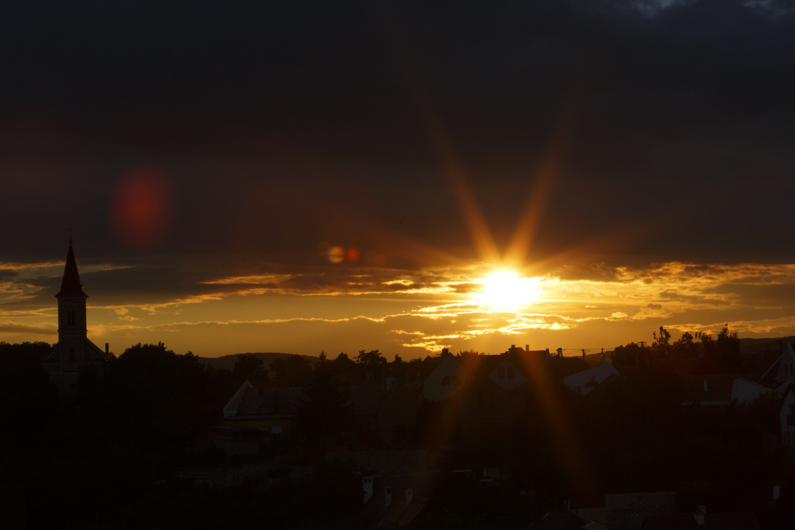 Sonnenuntergang in Ungarn