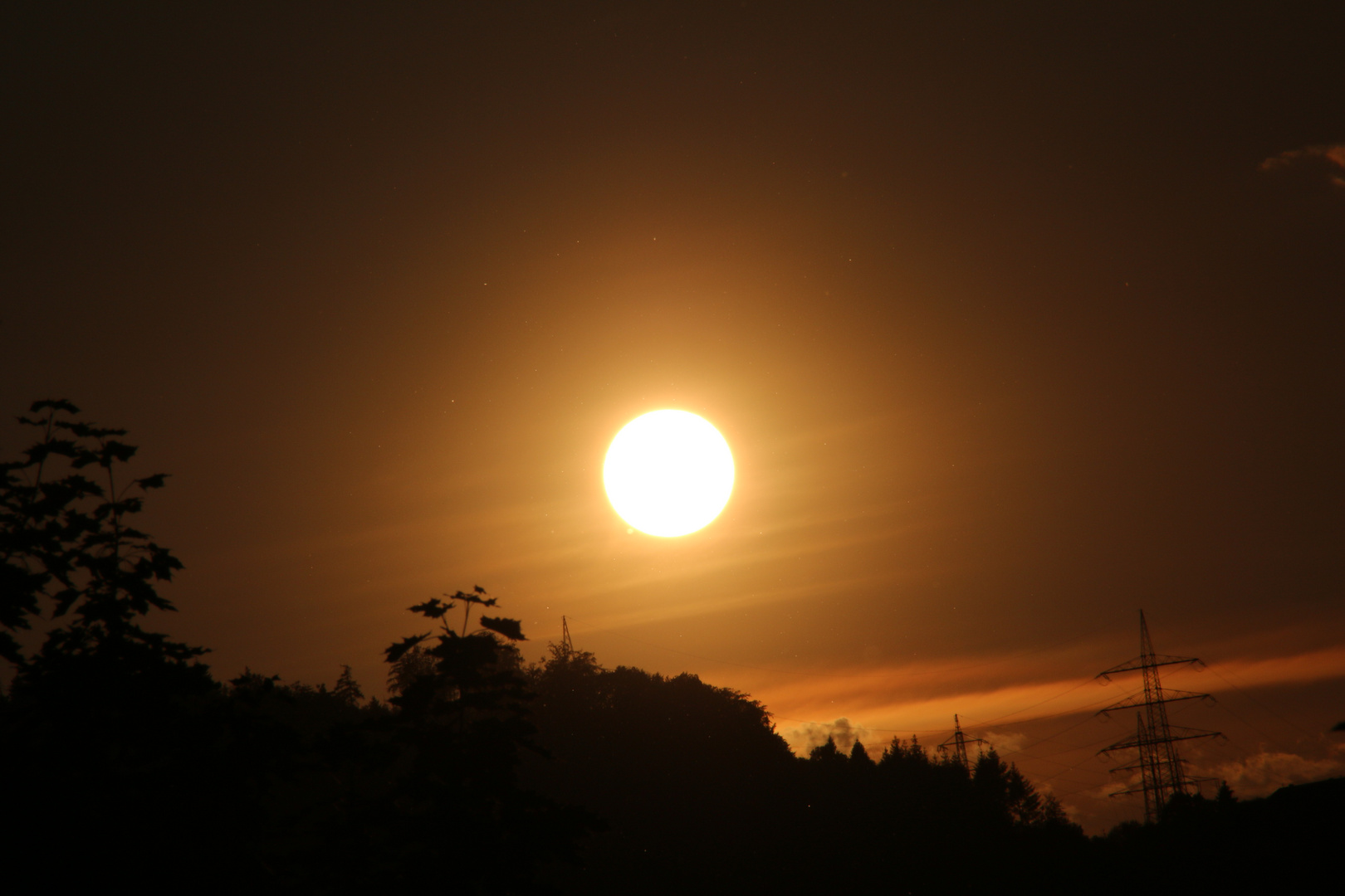 Sonnenuntergang  in unserer Heimat