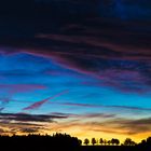 Sonnenuntergang in unserer Siedlung