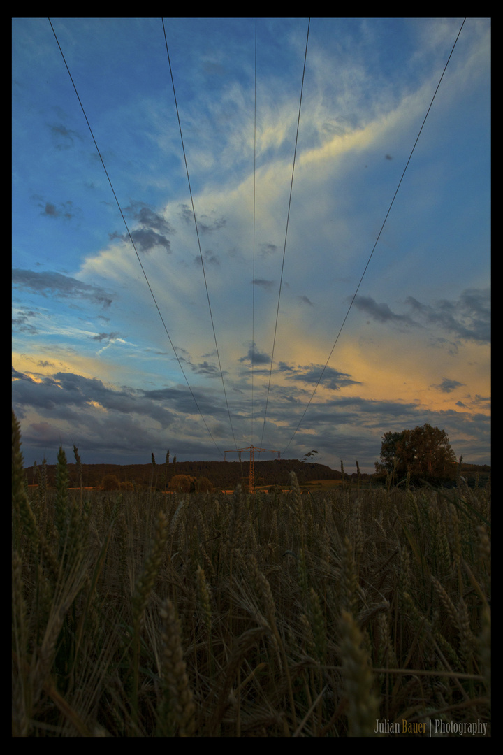 Sonnenuntergang in Unterjesingen