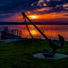 Sonnenuntergang in Unteruhldingen am Bodensee