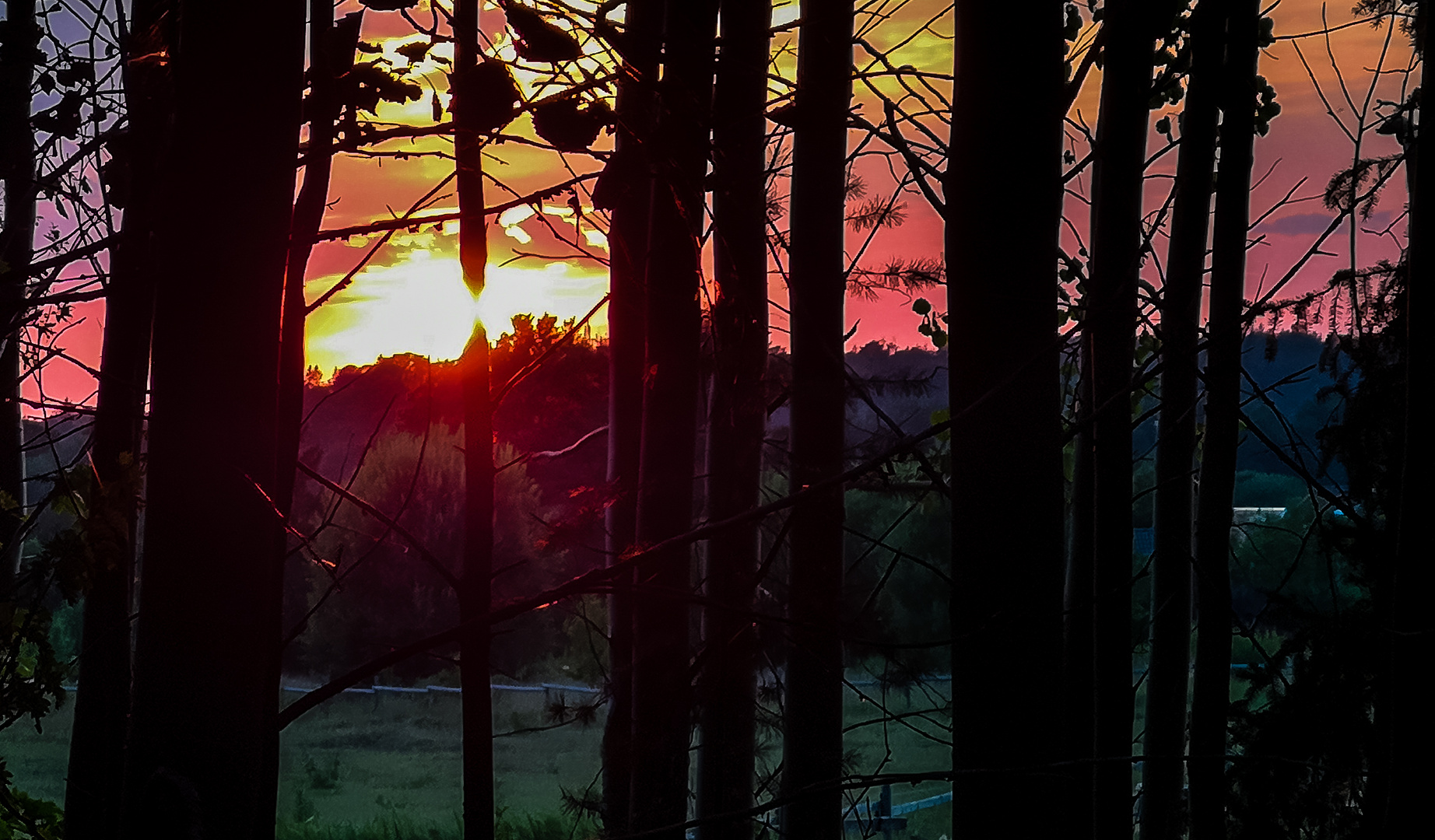 Sonnenuntergang in Uppsala