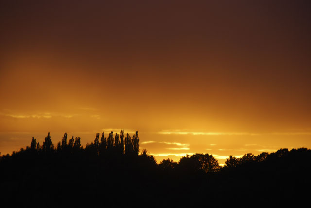 Sonnenuntergang in Urweiler