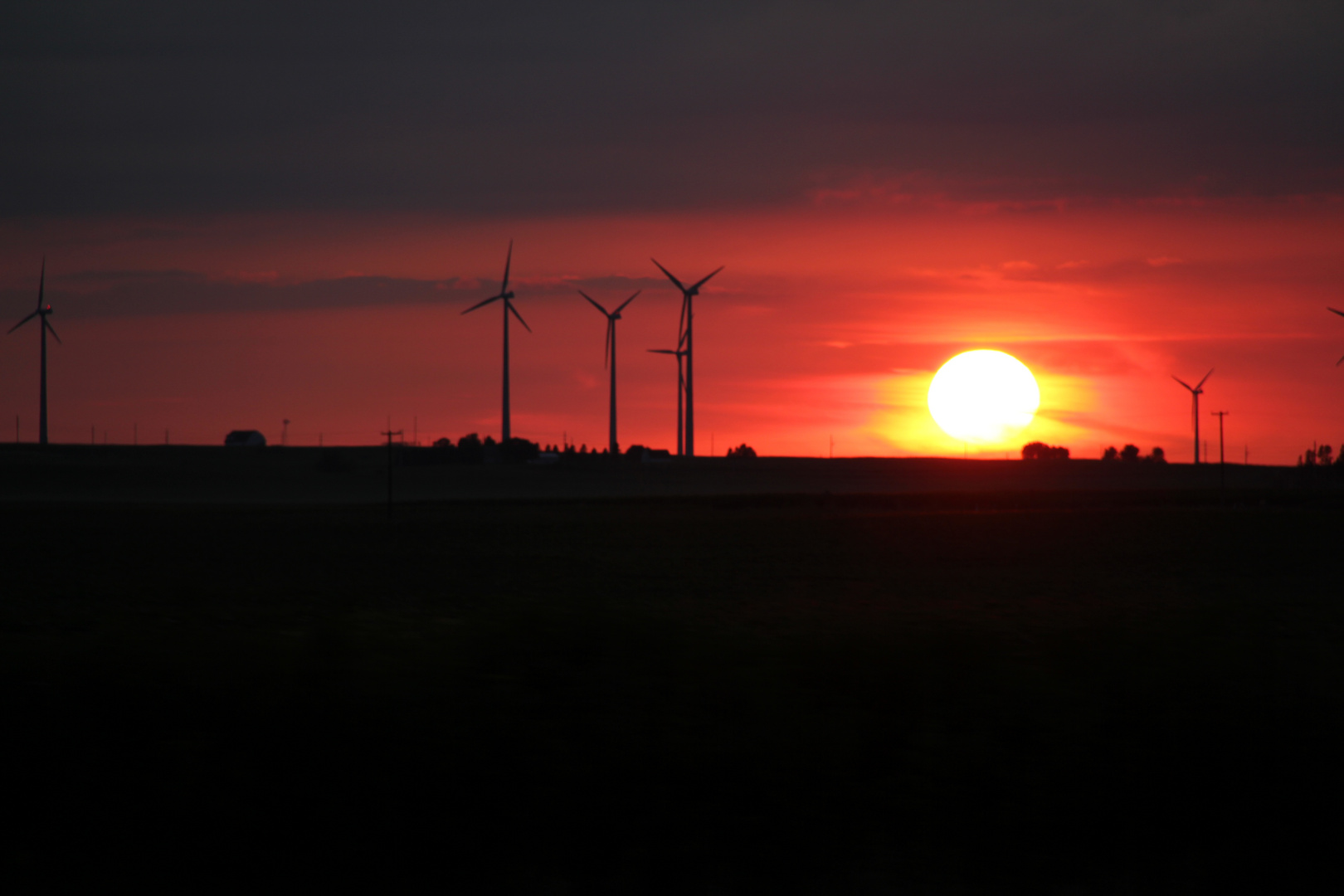 Sonnenuntergang in USA (Iowa)