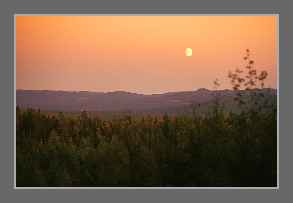 Sonnenuntergang in Värmland