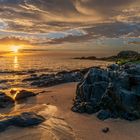 Sonnenuntergang in Valdoviño, Galicia