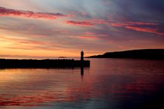 Sonnenuntergang in Vardö