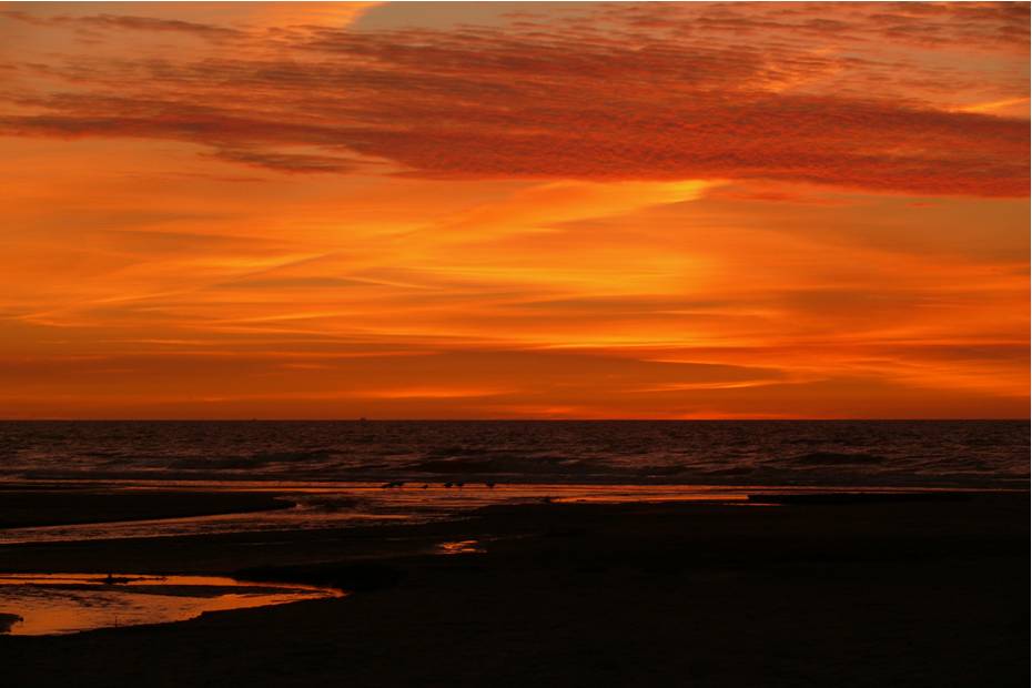 Sonnenuntergang in Vejers Strand