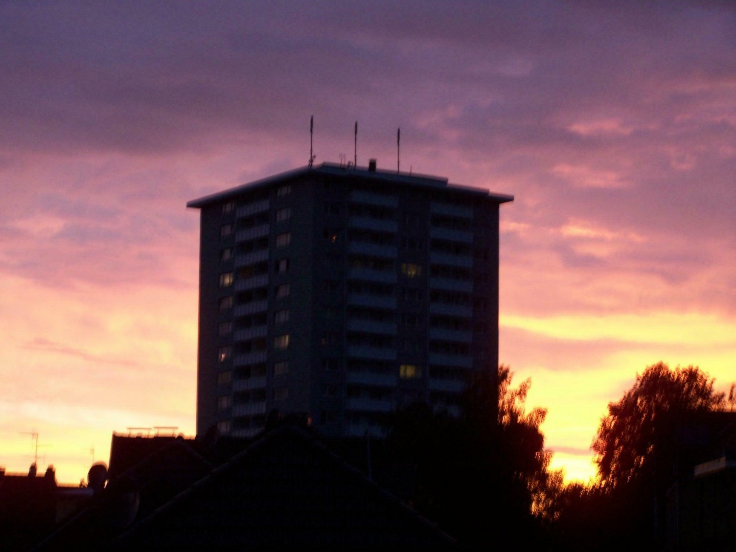 Sonnenuntergang in Velbert