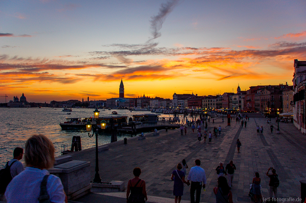 Sonnenuntergang in Venedig