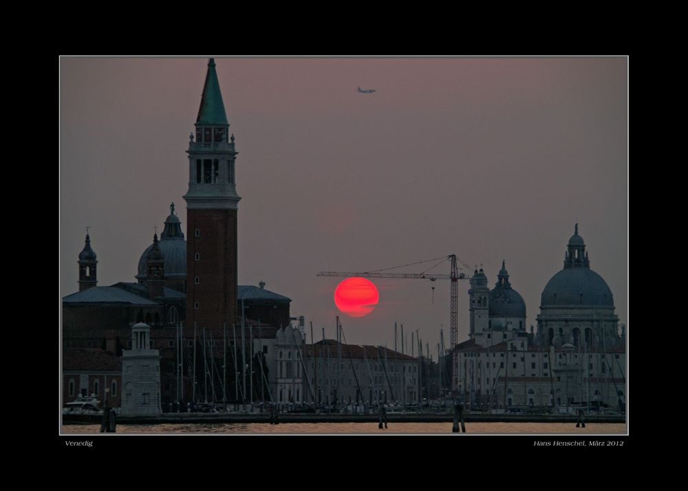 Sonnenuntergang in Venedig