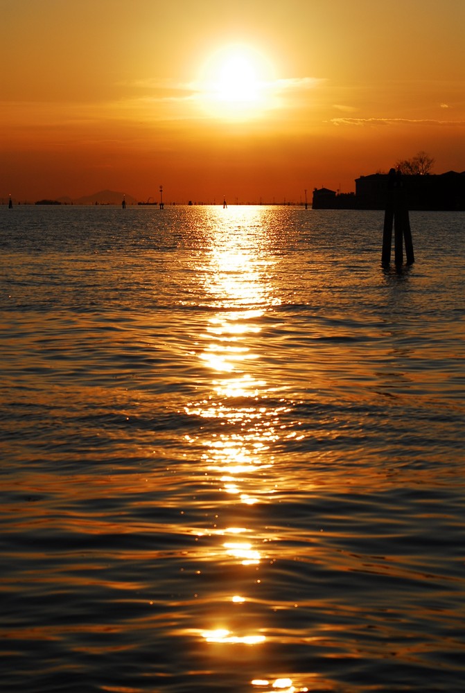 Sonnenuntergang in Venedig