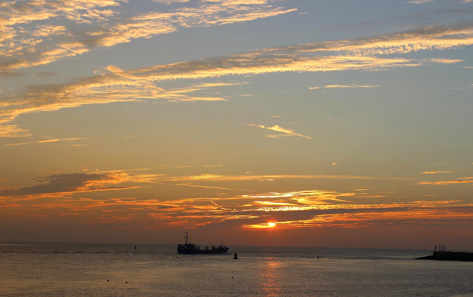 Sonnenuntergang in Vlissingen