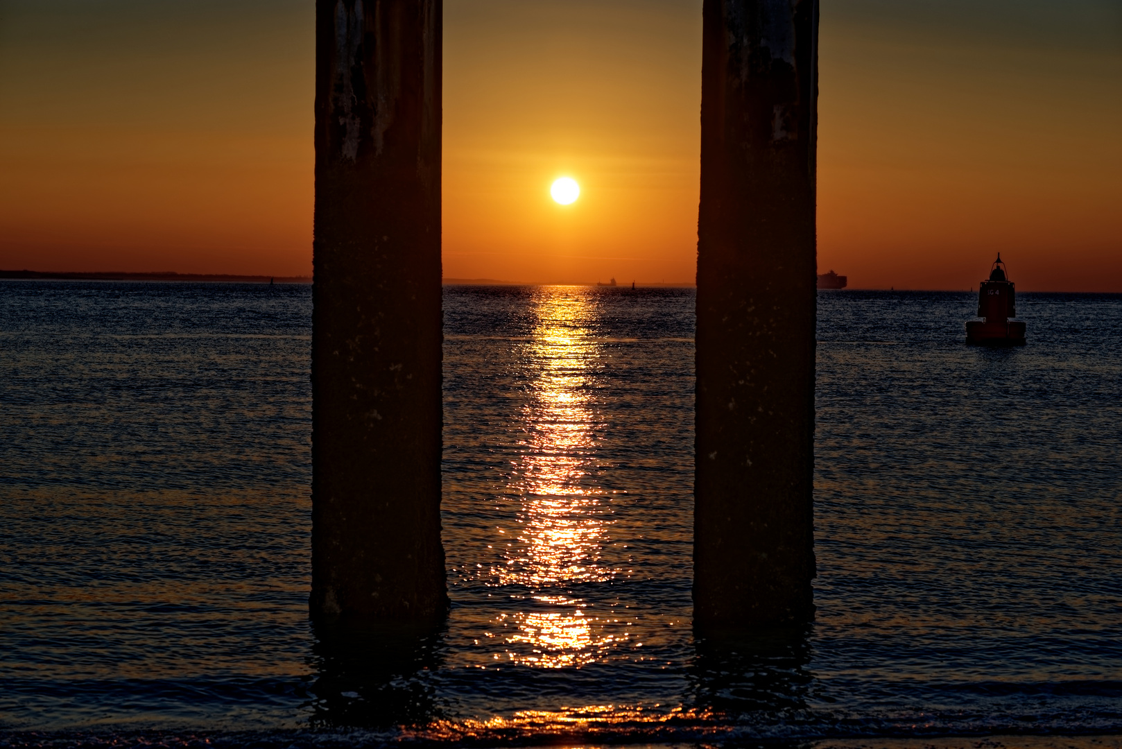 Sonnenuntergang in Vlissingen , Niederlande 