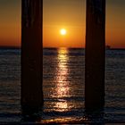 Sonnenuntergang in Vlissingen , Niederlande 