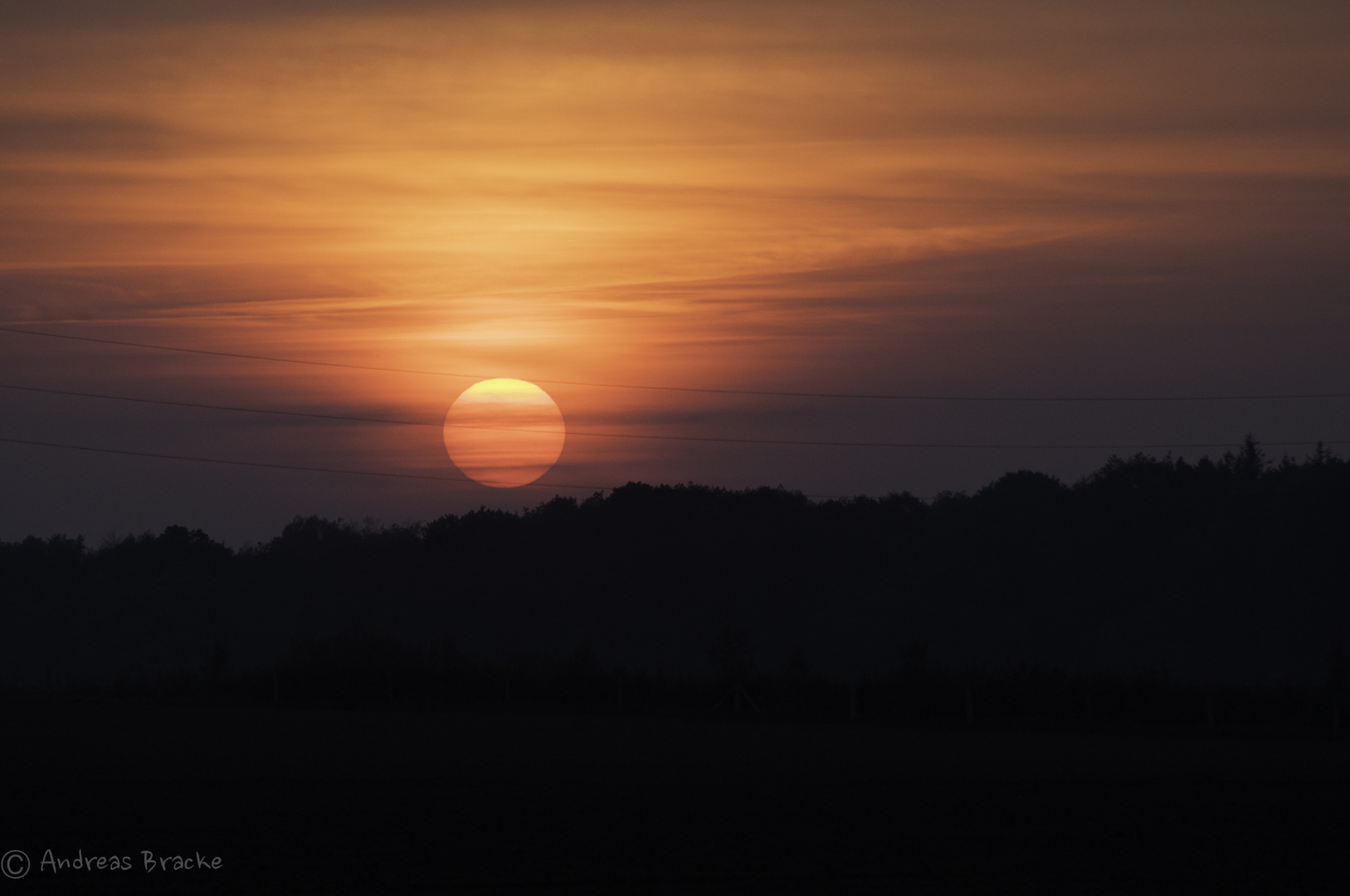 Sonnenuntergang in Vorpommern