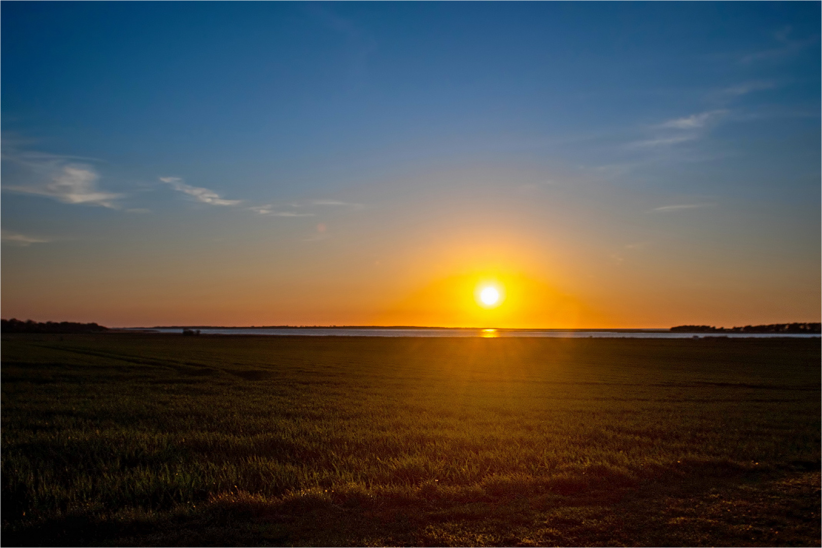 Sonnenuntergang in Vorpommern...