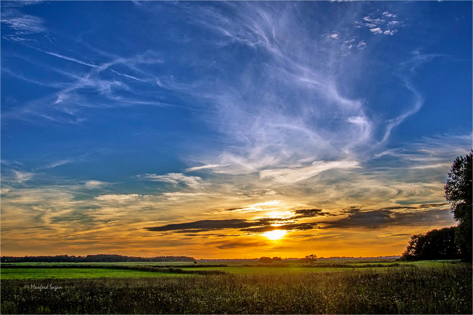 Sonnenuntergang in Vorpommern... 