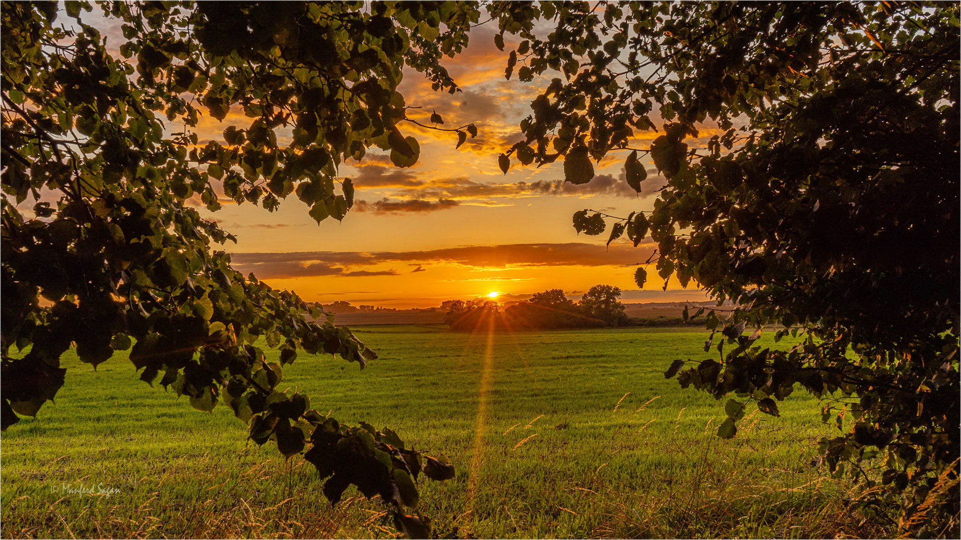 Sonnenuntergang in Vorpommern... 