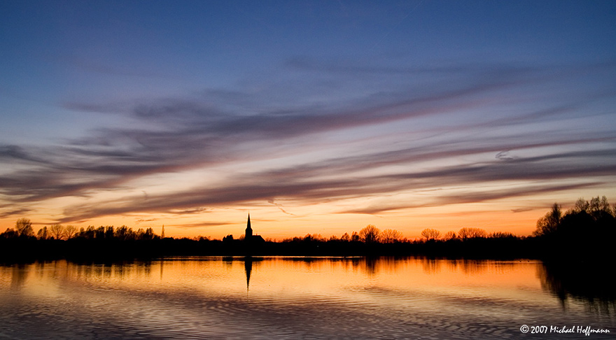 Sonnenuntergang in Vynen