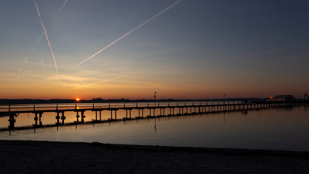 Sonnenuntergang in Wackerballig