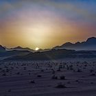 Sonnenuntergang in Wadi Rum