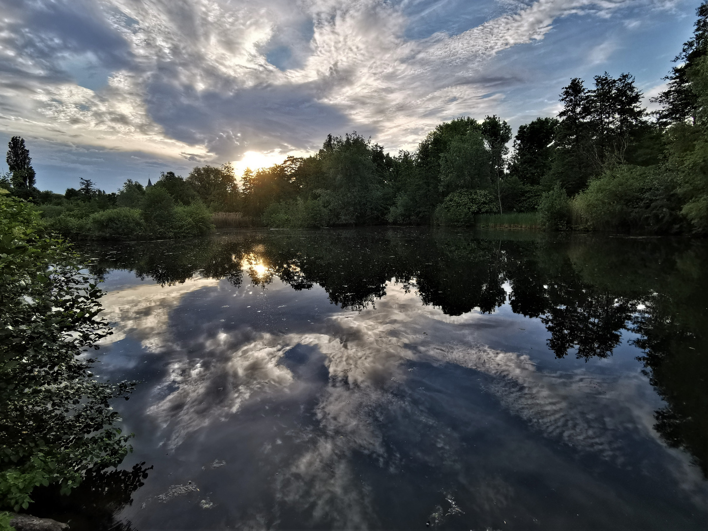 Sonnenuntergang in Waiblingen