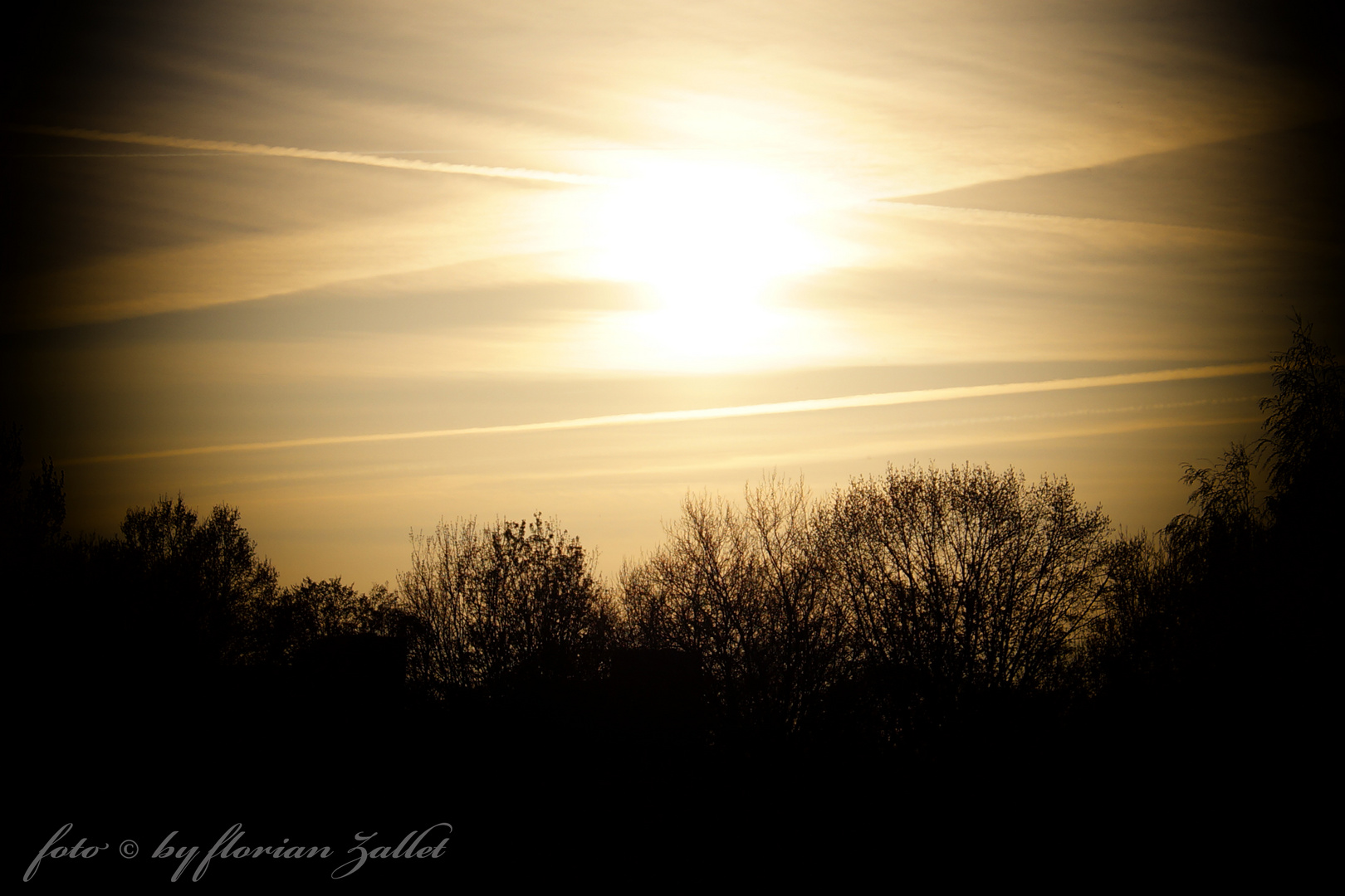 Sonnenuntergang in Wandsbek