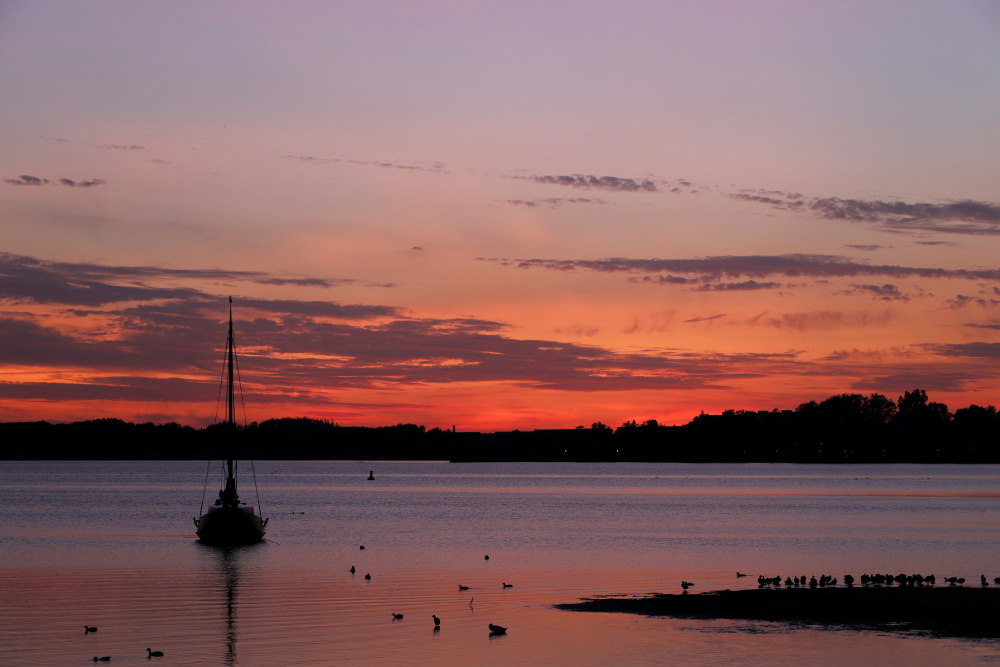 Sonnenuntergang in Waren (Müritz) am 25.07.2019 - Bild 6