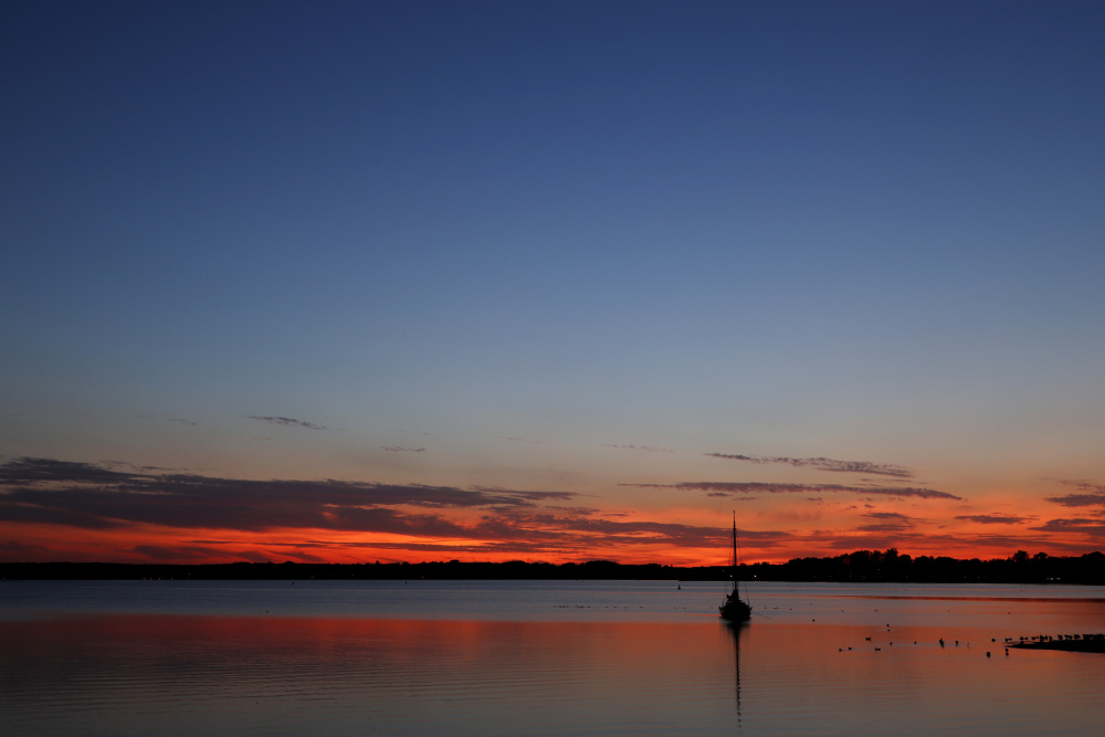 Sonnenuntergang in Waren (Müritz) am 25.07.2019 - Bild 7